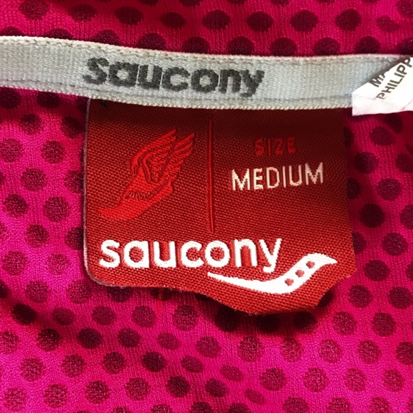 Black and Raspberry Saucony Zip-up Jacket - Picture 6 of 6